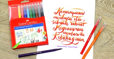 Hướng dẫn viết chữ Hand-Lettering bằng Bút Cọ Thư Pháp 